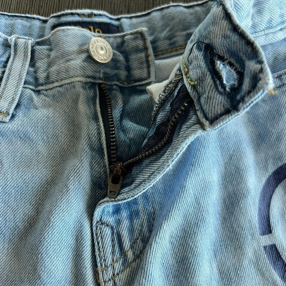 Polo Ralph Lauren Kids Denim Shorts American Flag RL-6 Light Wash Size‎ 6 Street